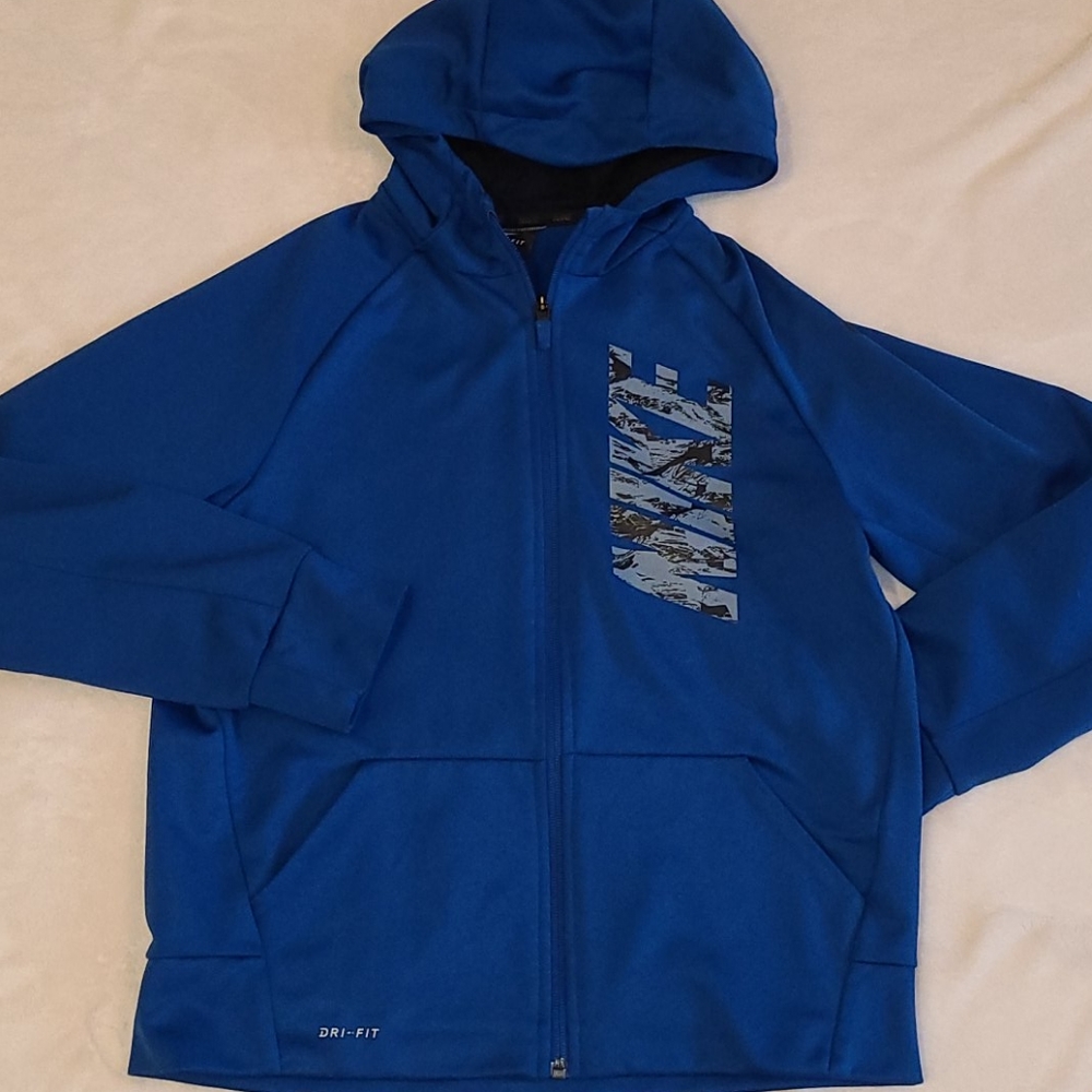Boy's Nike Blue Zipup Hoodie Large